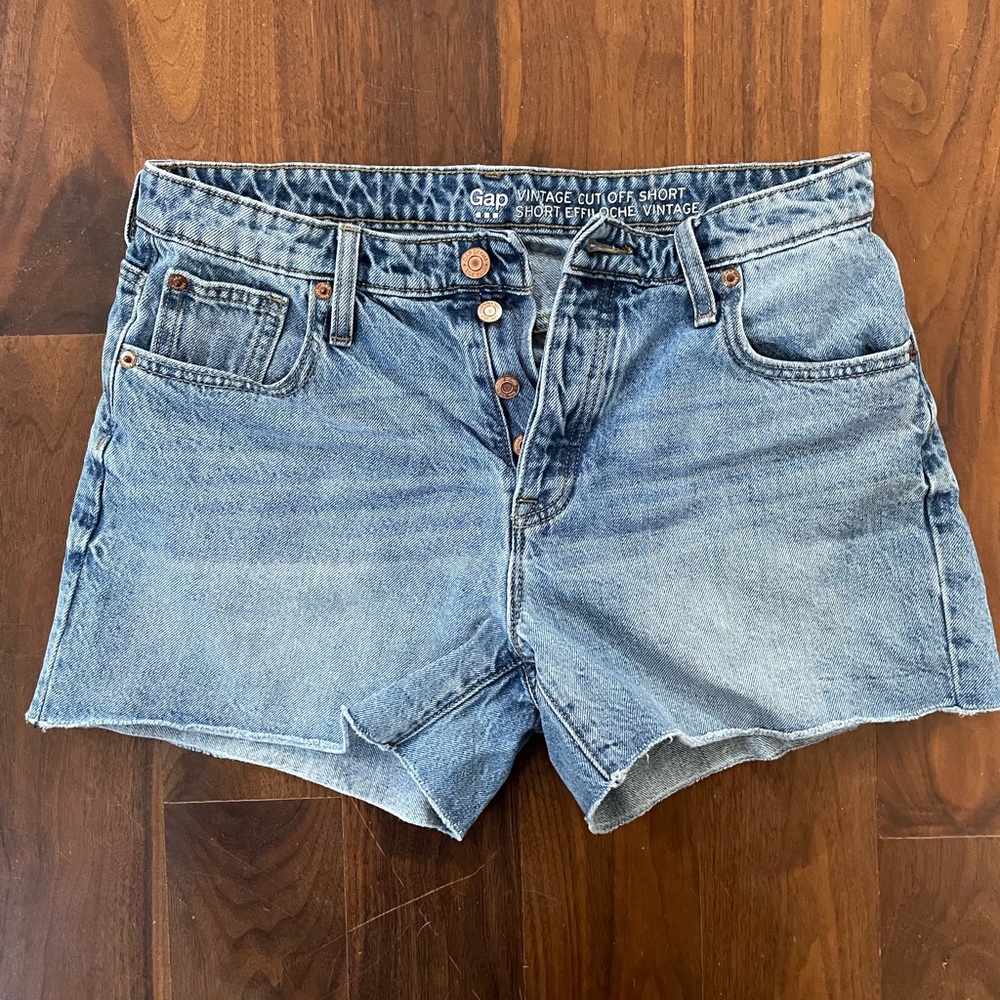 Gap Vintage Button Fly Denim Cutoff Shorts